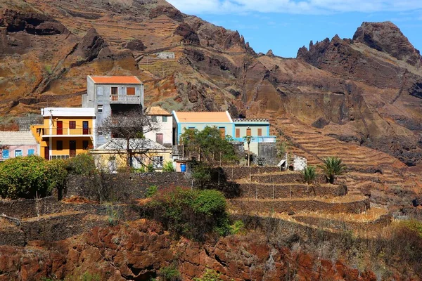 Hermosos Valles Montañas Isla Santo Antao Cabo Verde — Foto de Stock