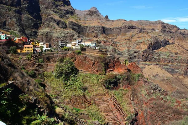 Hermosos Valles Montañas Isla Santo Antao Cabo Verde —  Fotos de Stock