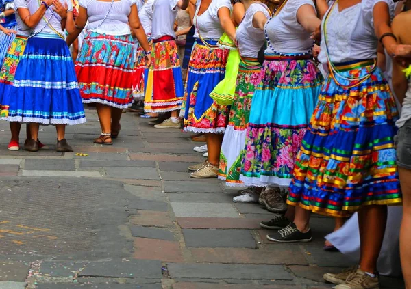 Ballerini Maracatu Strada Che Esibiscono Durante Carnevale — Foto Stock