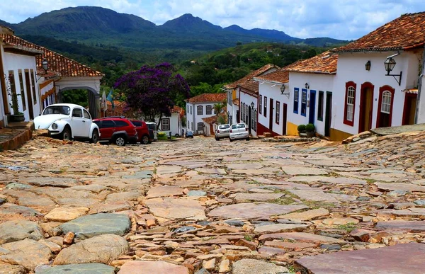 Piękna Architektura Kolonialnym Mieście Tiradentes Minas Gerais Brazylia — Zdjęcie stockowe