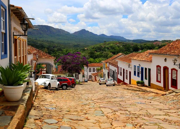 Brezilya Nın Minas Gerais Kentindeki Tiradentes Kolonisinde Güzel Bir Mimari — Stok fotoğraf