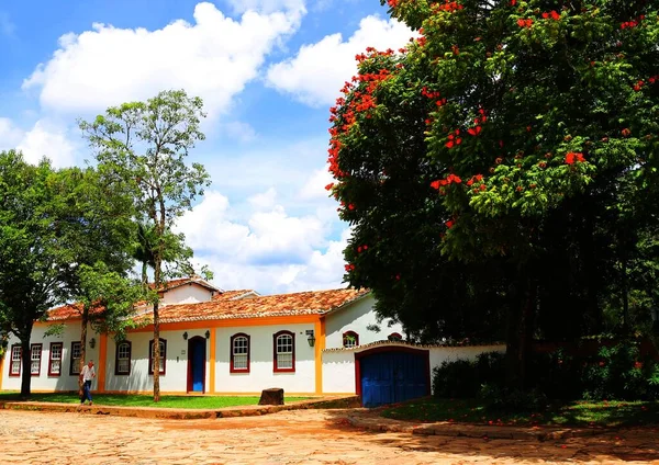 Bela Arquitetura Cidade Colonial Tiradentes Minas Gerais Brasil — Fotografia de Stock