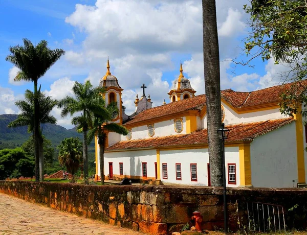 Beautiful architecture in the colonial town of Tiradentes, Minas Gerais, Brazil