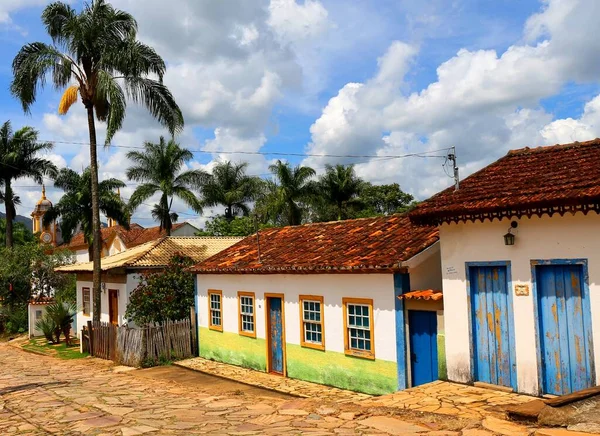 Vista Panorâmica Cidade Colonial Tiradentes — Fotografia de Stock