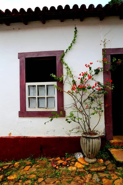 Vista Panorâmica Cidade Colonial Tiradentes — Fotografia de Stock