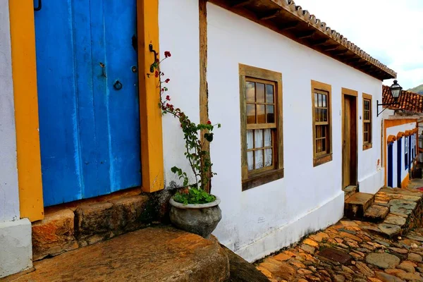 Vista Panorâmica Cidade Colonial Tiradentes — Fotografia de Stock