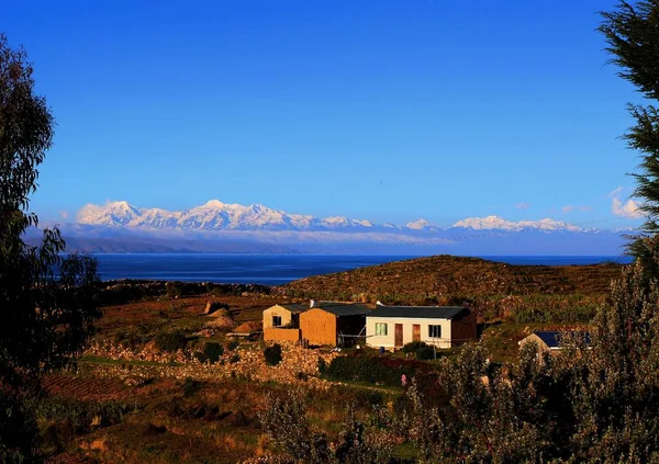 Vistas Panorámicas Del Lago Titicaca Isla Del Sol Bolivia —  Fotos de Stock