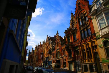 Gent, Belçika 'da güzel bir ortaçağ mimarisi
