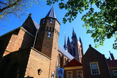 Hollanda Delft 'te etkileyici bir mimari.