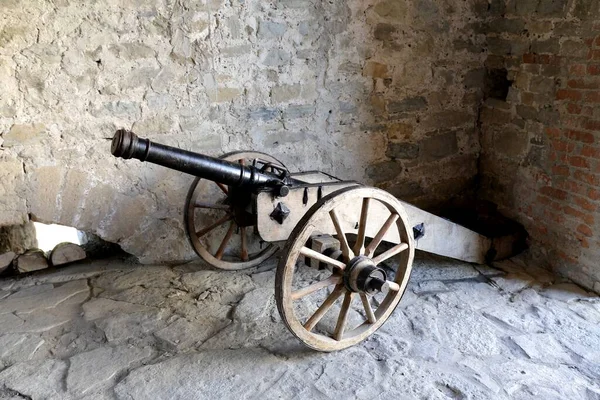 Cannon Historic Fortress Khotyn Ukraine Chernivtsi Oblast — Stock Photo, Image