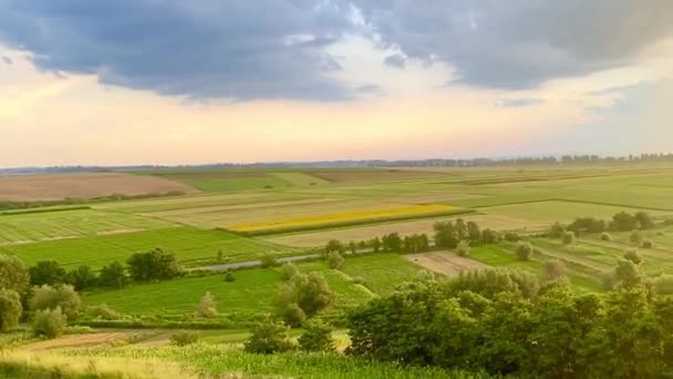 Beau Paysage Dans Partie Ouest Ukraine — Video