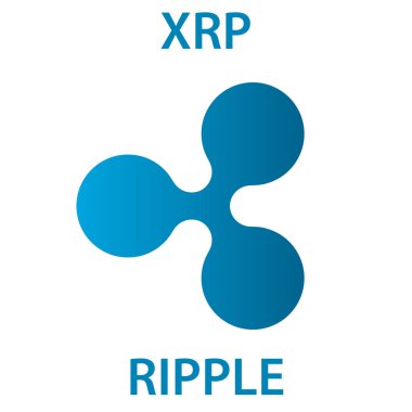 Cryptocurrency blockchain simgesi dalgalanma. Sanal elektronik, Internet simge para veya cryptocoin, logo