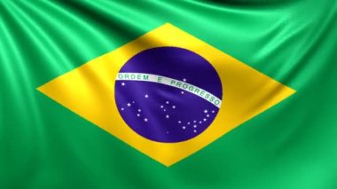 Brasilia bayrağı. Sorunsuz ilmekledi video, görüntüleri