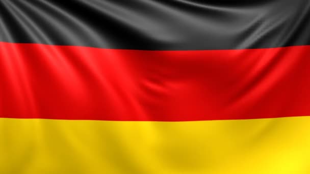 Flagge Deutschlands. nahtlose Loopings, Video, Filmmaterial — Stockvideo