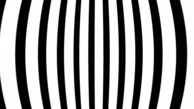 Soyut akıcı çizgili dalga optik illüzyonu. Siyah ve beyaz çizgilerin hareket şekli. Kusursuz döngü arkaplanı