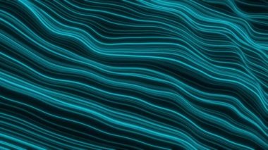 Dalgalı çizgiler animasyon. Soyut kırmızı çizgili hareket arkaplanı.