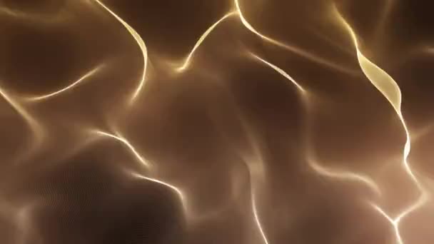Абстрактний Плавний Фон Фрактальних Хвиль Вода Анімація Безшовної Петлі — стокове відео