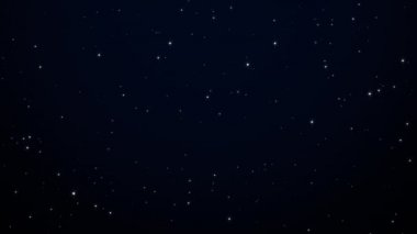 Parıldayan ya da yanıp sönen yıldızlı gökyüzü. Kusursuz arkaplan döngüsü
