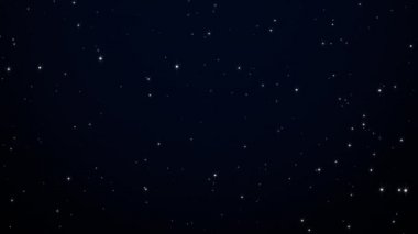 Parıldayan ya da yanıp sönen yıldızlı gökyüzü. Kusursuz arkaplan döngüsü