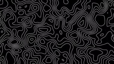 Kusursuz döngü fraktal çizgiler arka plan. Soyut arkaplan gibi topografik harita