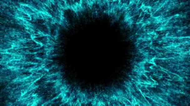 Solucan Deliği Uzay Sıçraması Gibi Soyut Parçacıkların Hareket Arkaplanı Yıldız — Stok video