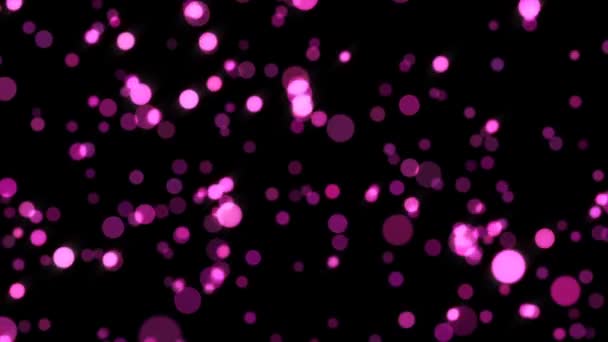 Abstract Bokeh Lights Background Blured Motion Background Moving Particles — Stock Video