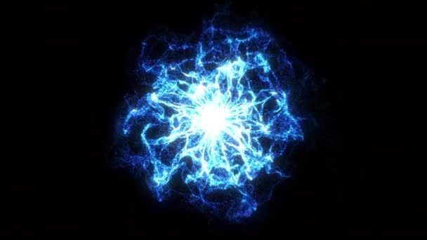 摘要发光等离子体爆裂 能量爆炸火焰波 — 图库视频影像