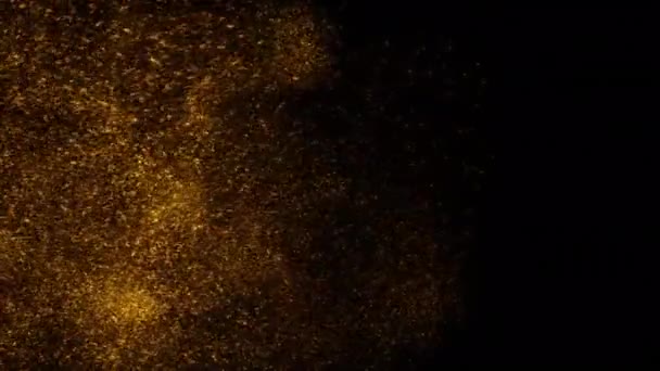 Particles Turbulent Vortex Motion Swirl Sparkles Explosion Background — Stock Video