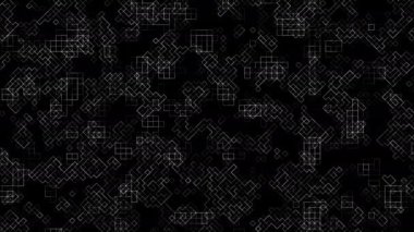 Soyut teknoloji hatları mozaik desen, şebekede çizgiler. İnsan Kaynakları, FUI. Kusursuz döngü arkaplanı