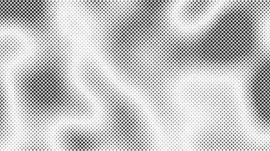 Soyut yarım ton hareket arkaplanı. Noktalar düzgün döngü halinde hareket ediyor