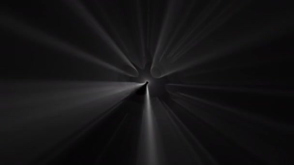 Abstrakte Volumetrische Lichtanimation Hintergrund Lichtstrahlen Nahtlose Schleife — Stockvideo