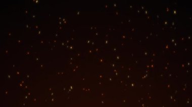 Yangın arka planından yanan kül. Kıvılcımlar