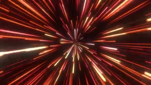 Uzayda Yıldız Alanında Kusursuz Döngü Soyut Parçacıklar Arkaplanı — Stok video