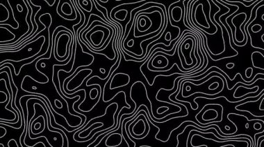 Kusursuz döngü fraktal çizgiler arka plan. Soyut arkaplan gibi topografik harita