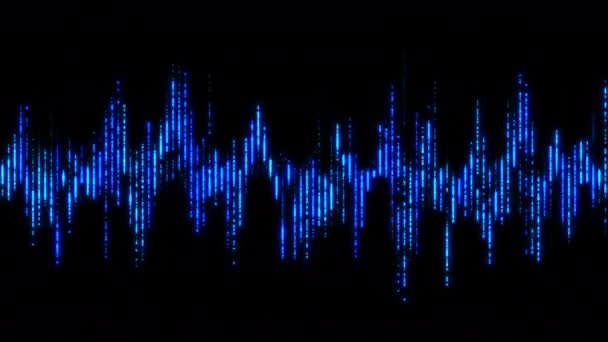 Abstrakcyjny Korektor Ruchu Fali Element Interfejsu Cyfrowego — Wideo stockowe