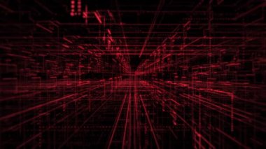 Parlayan parçacıklardan oluşan şebeke, köşe yapısı. Kusursuz döngü hareket arkaplanı