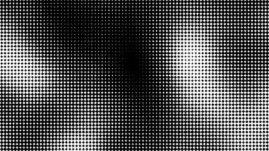 Soyut yarım ton hareket arkaplanı. Noktalar düzgün döngü halinde hareket ediyor