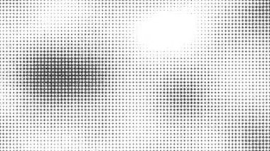 Soyut yarım ton hareket arkaplanı. Noktalar düzgün döngü halinde hareket ediyor