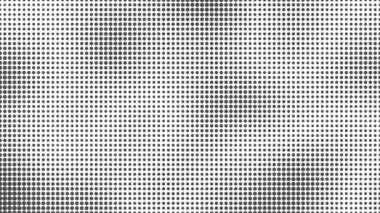 Soyut yarım ton hareket arkaplanı. Noktalar düzgün döngü halinde hareket ediyor