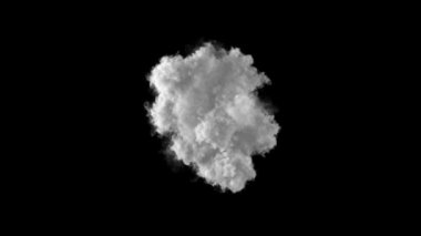 Duman, buhar patlaması ya da alfa kanallı tüttürme animasyonu