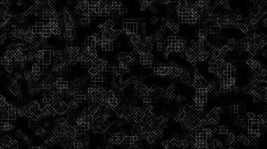 Soyut teknoloji hatları mozaik desen, şebekede çizgiler. İnsan Kaynakları, FUI. Kusursuz döngü arkaplanı