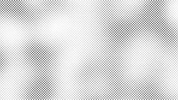 Абстрактный Полутоновый Фон Движения Бесшовная Петля Движущихся Точек — стоковое видео