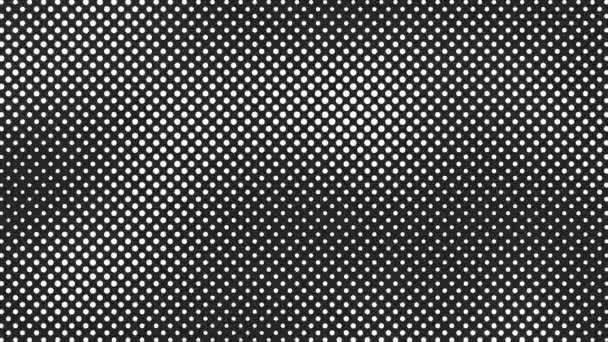 Абстрактный Полутоновый Фон Движения Бесшовная Петля Движущихся Точек — стоковое видео