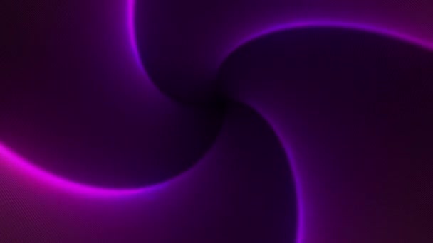 穿过抽象的霓虹灯隧道 发光虫孔运动背景 — 图库视频影像