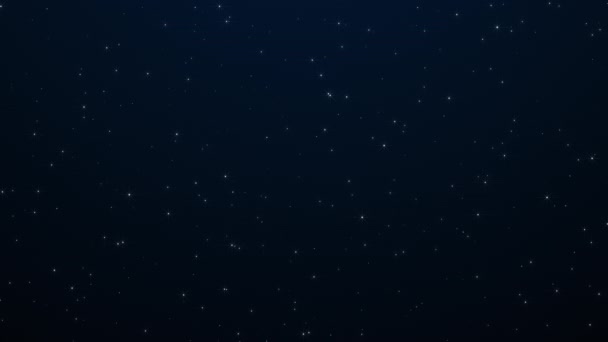 Nachthimmel Mit Funkelnden Oder Blinkenden Sternen Hintergrund Nahtlose Raumkulisse — Stockvideo