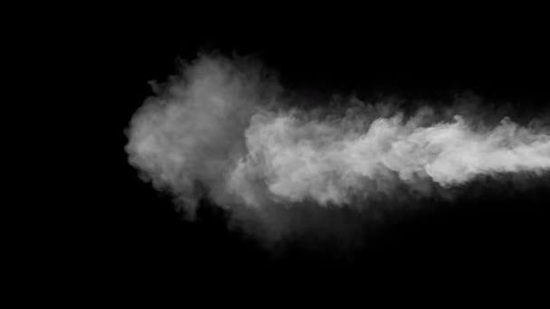 Humo Explosión Vapor Animación Soplo Con Canal Alfa — Vídeo de stock