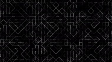 Soyut teknoloji hatları mozaik desen, şebekede çizgiler. İnsan Kaynakları, FUI. Kusursuz döngü arkaplanı