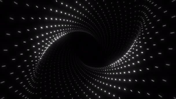 Travel Abstract Speed Dots Tunnel Seamless Loop — Stock Video