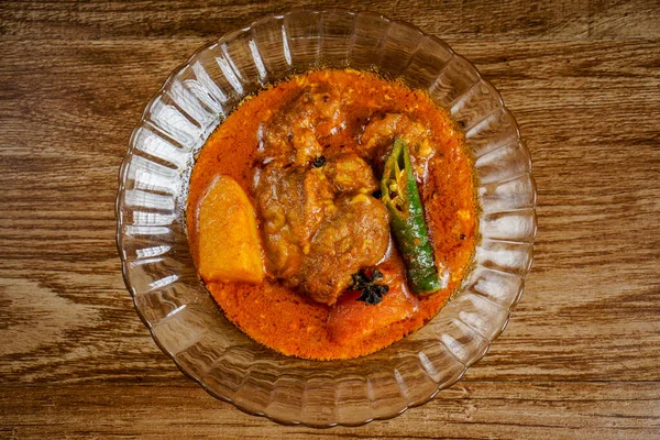 Cervello Capra Pecora Agnello Popolare Piatto Indiano Pakistano Cucinato Curry — Foto Stock