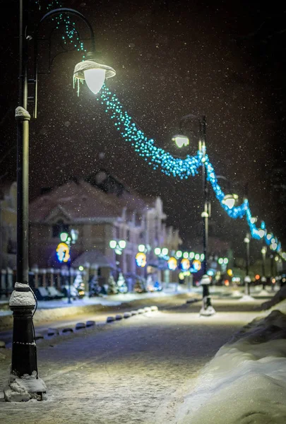 Mooie Straat Buitenverlichting — Stockfoto